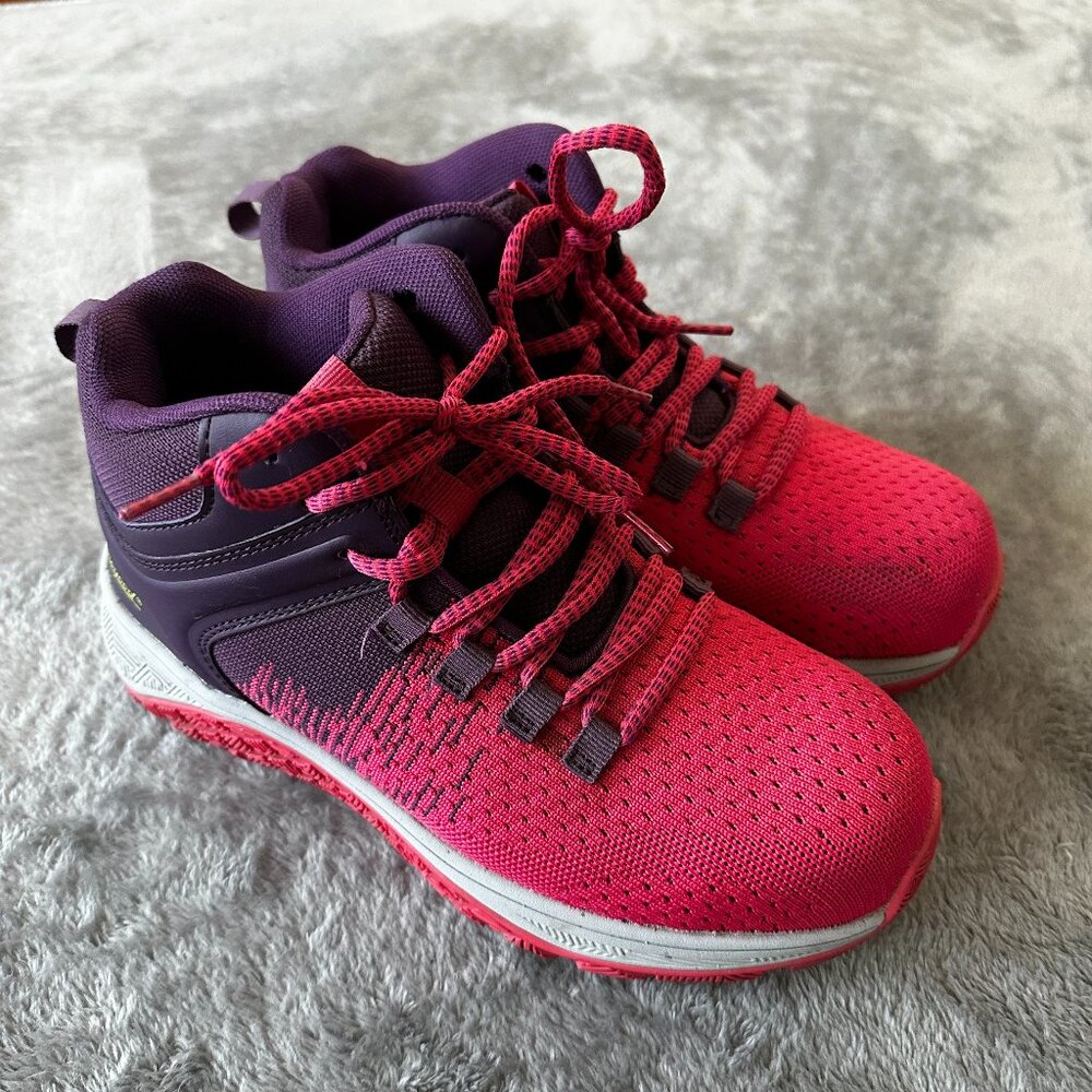 Women’s Lace-Up Hiking Boots in Pink & Purple